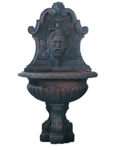 Vinci Cast Stone Outdoor Wall Garden Fountains With Spout Fountain Tuscan